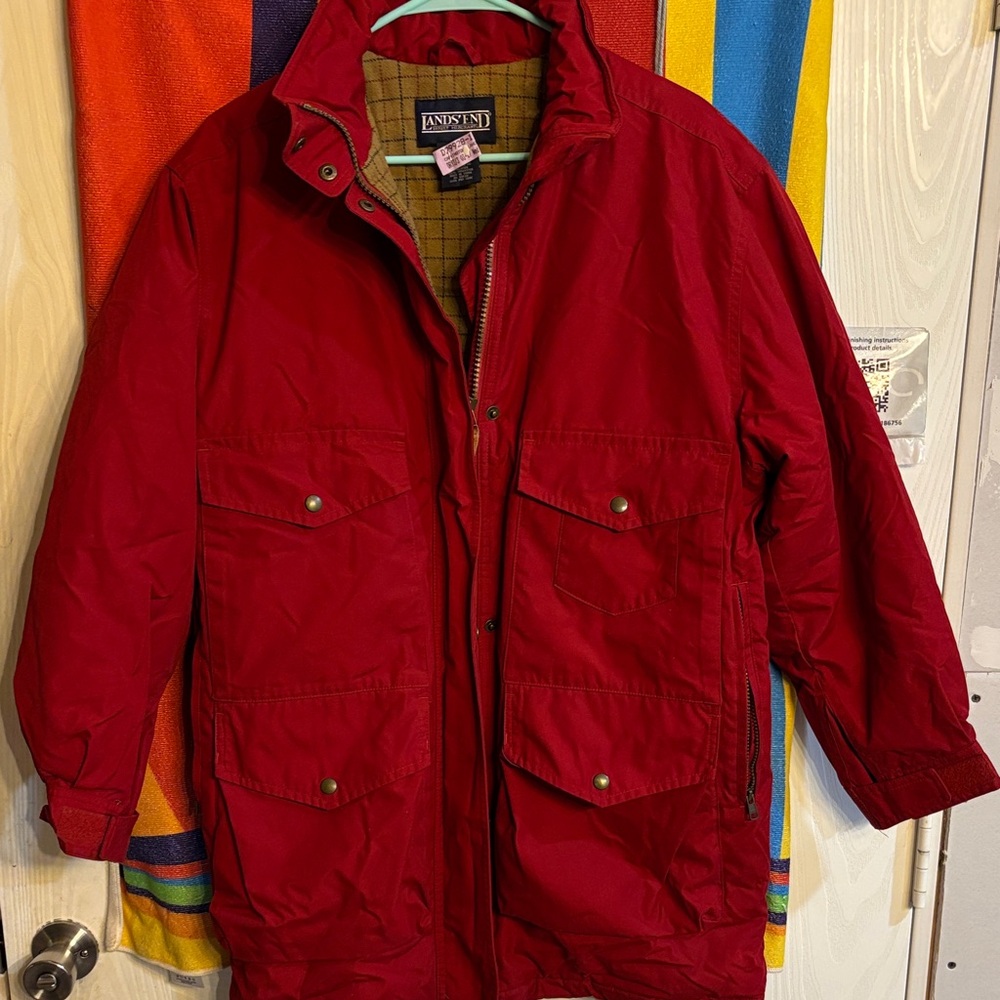 Lands' End Men's Bold Red Field Jacket